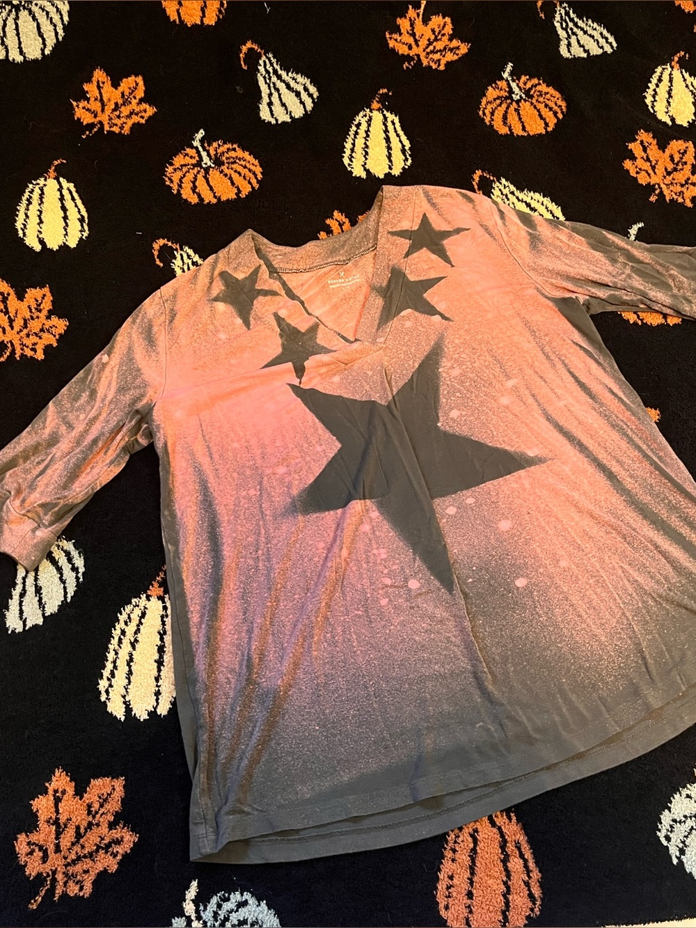 #2 Pink-to-GREEN Star Print Tee available on live sept 7th 9am mst
